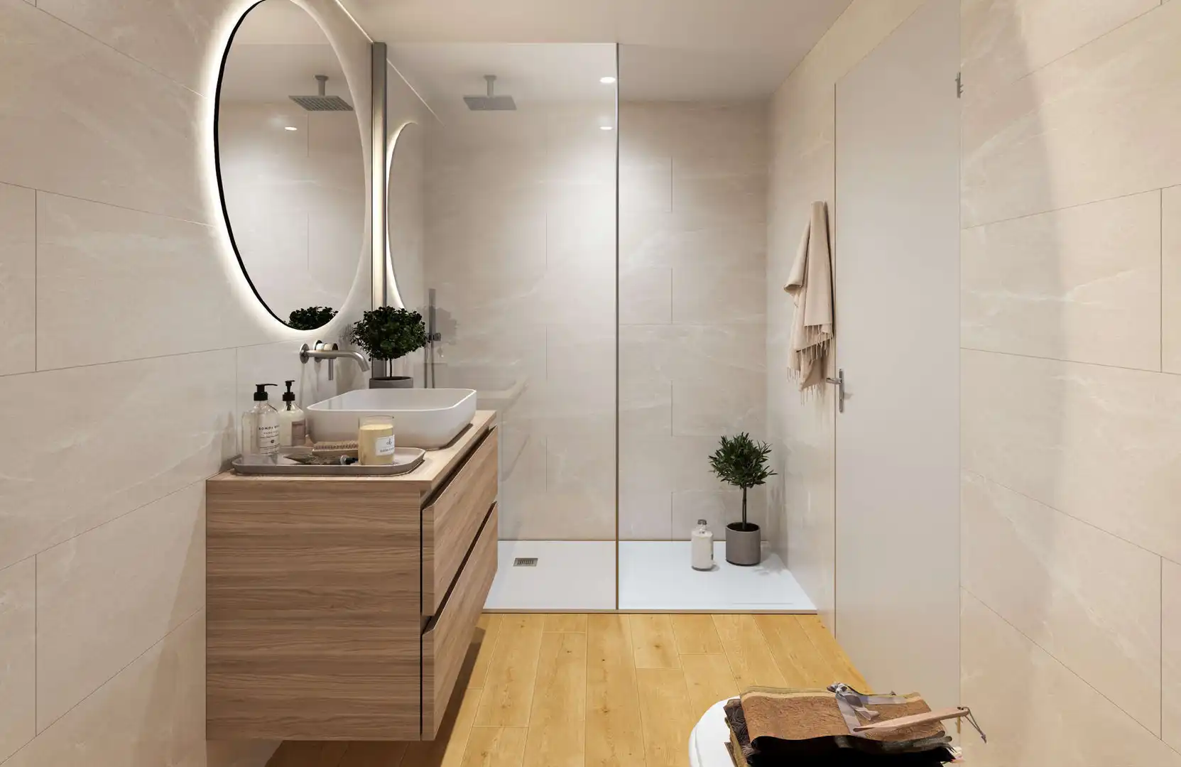 Bathroom of Flat for sale in  Palma de Mallorca  with Air Conditioner, Heating and Terrace