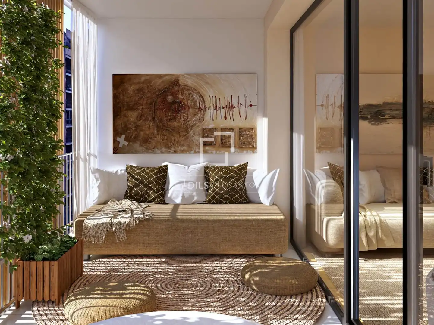 Sala de estar de Piso en venta en  Palma de Mallorca con Terraza y Balcón