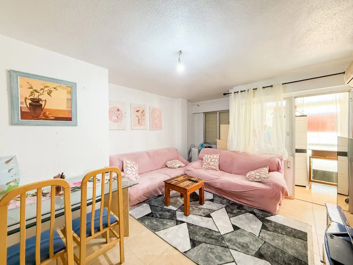 Sala de estar de Apartamento en venta en Águilas con Aire acondicionado, Amueblado y Horno