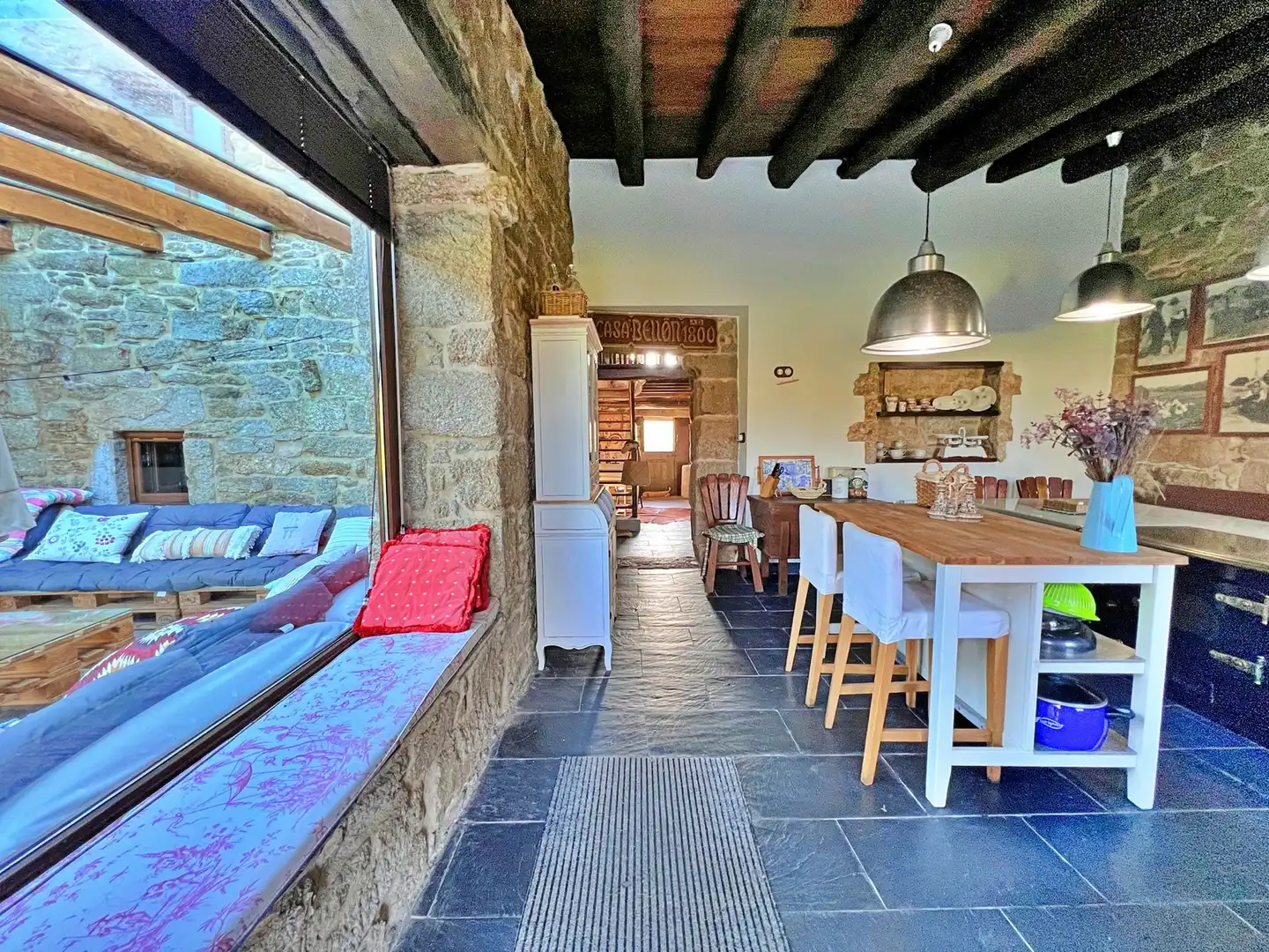 Comedor de Casa o chalet de alquiler en Lugo con Calefacción, Jardín privado y Amueblado