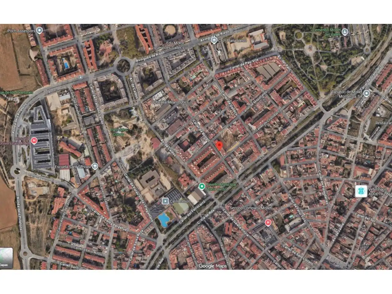 Vista exterior de Piso en venta en Mollet del Vallès