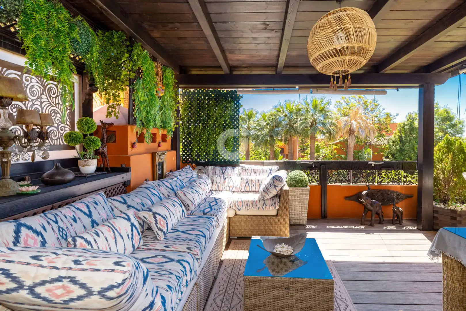 Terraza de Apartamento en venta en Estepona con Calefacción, Jardín privado y Trastero