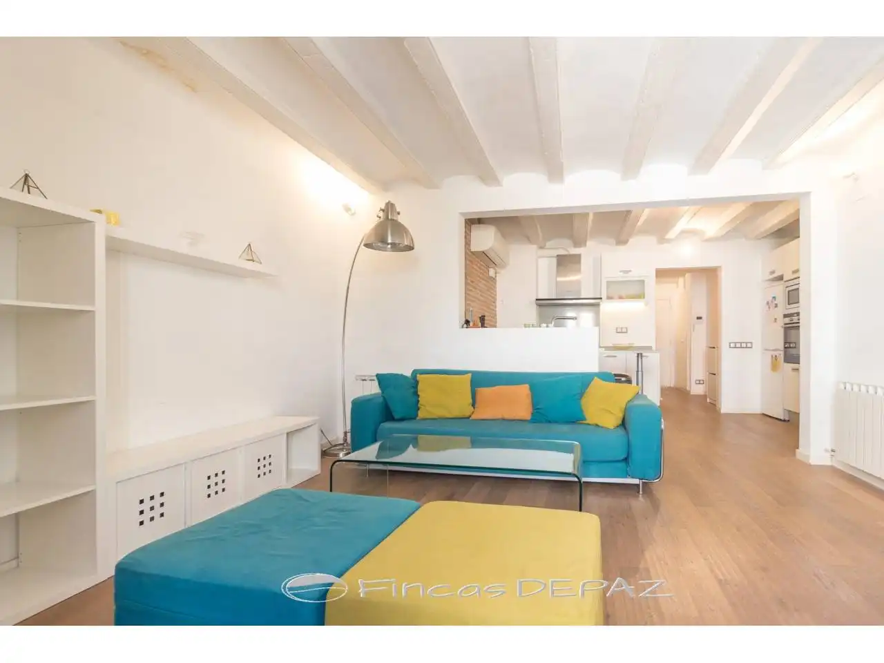 Living room of Flat for sale in Barcelona  with Air Conditioner, Heating and Parquet flooring