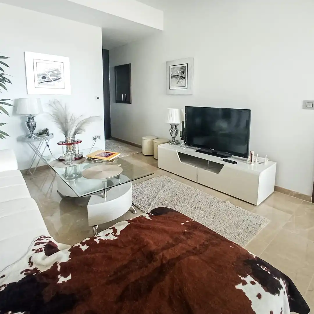 Sala d'estar de Apartament en venda en La Nucia amb Aire condicionat, Terrassa i Traster