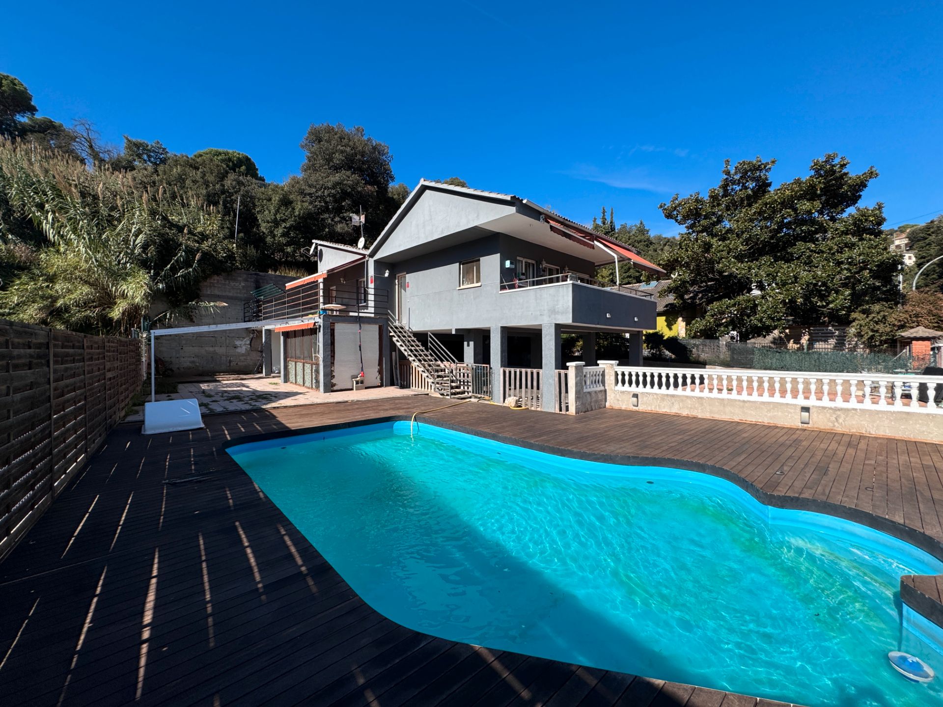 Swimming pool of House or chalet for sale in Santa Maria de Palautordera  with Air Conditioner, Heating and Private garden