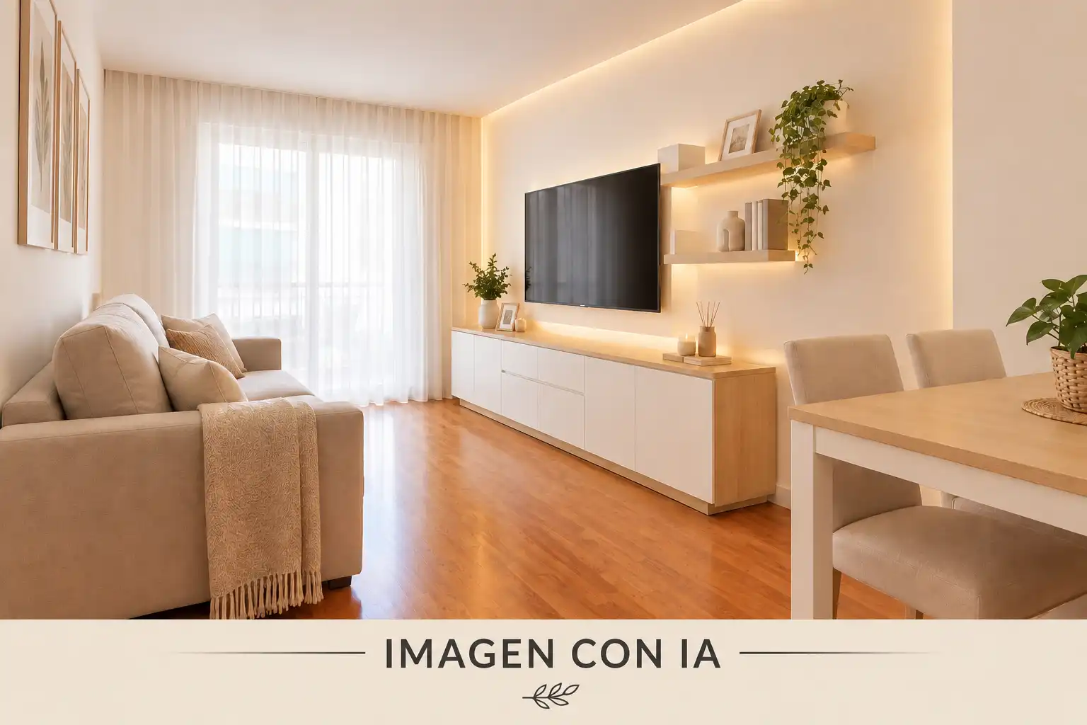 Sala d'estar de Pis en venda en L'Hospitalet de Llobregat amb Parquet i Balcó