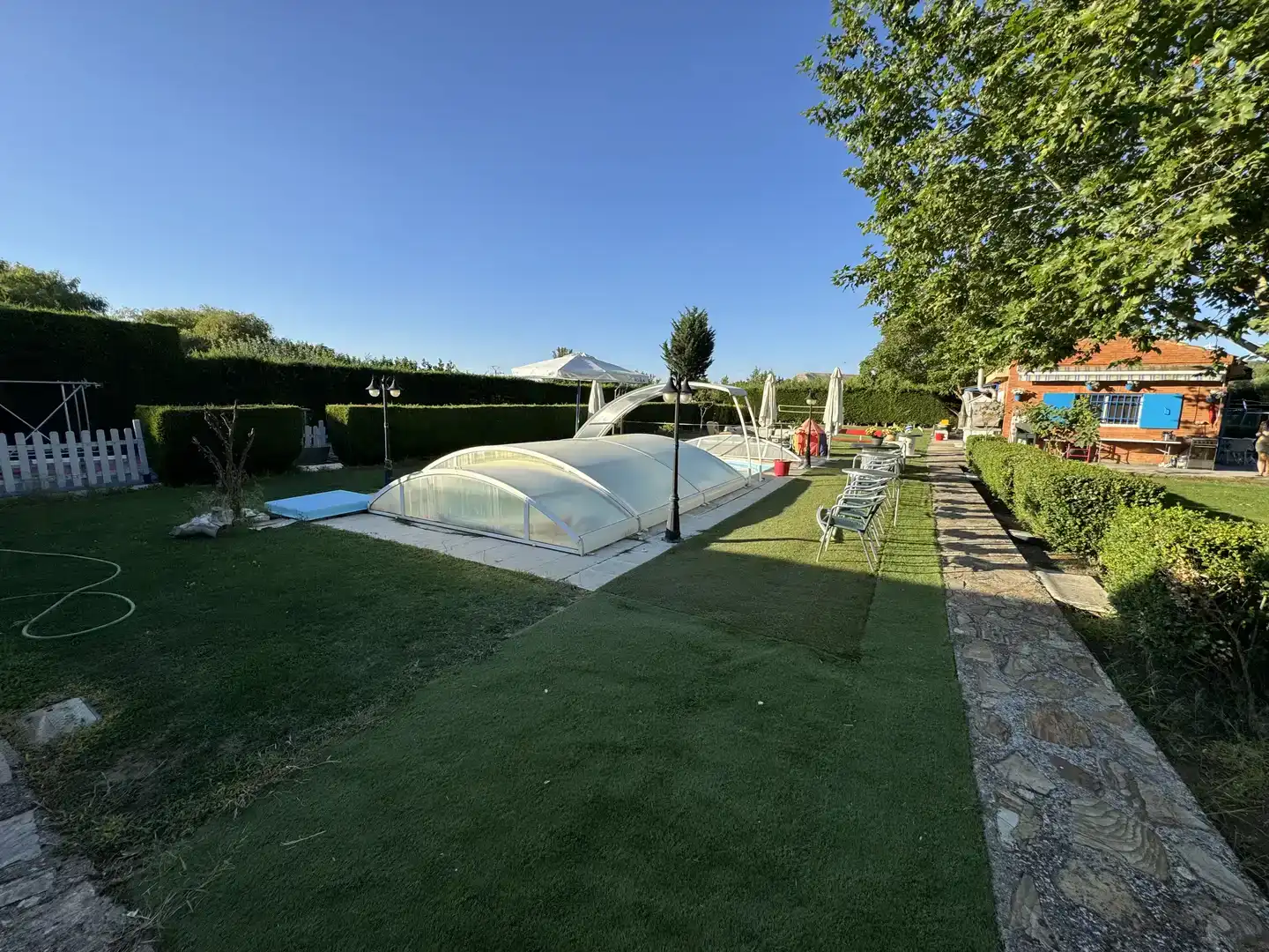 Piscina de Finca rústica en venda en Grijota amb Jardí privat, Traster i Piscina