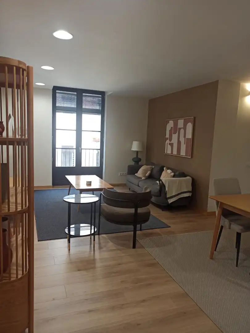 Wohnzimmer von Wohnung zur Miete in Barcelona mit Klimaanlage, Heizung und Parkett