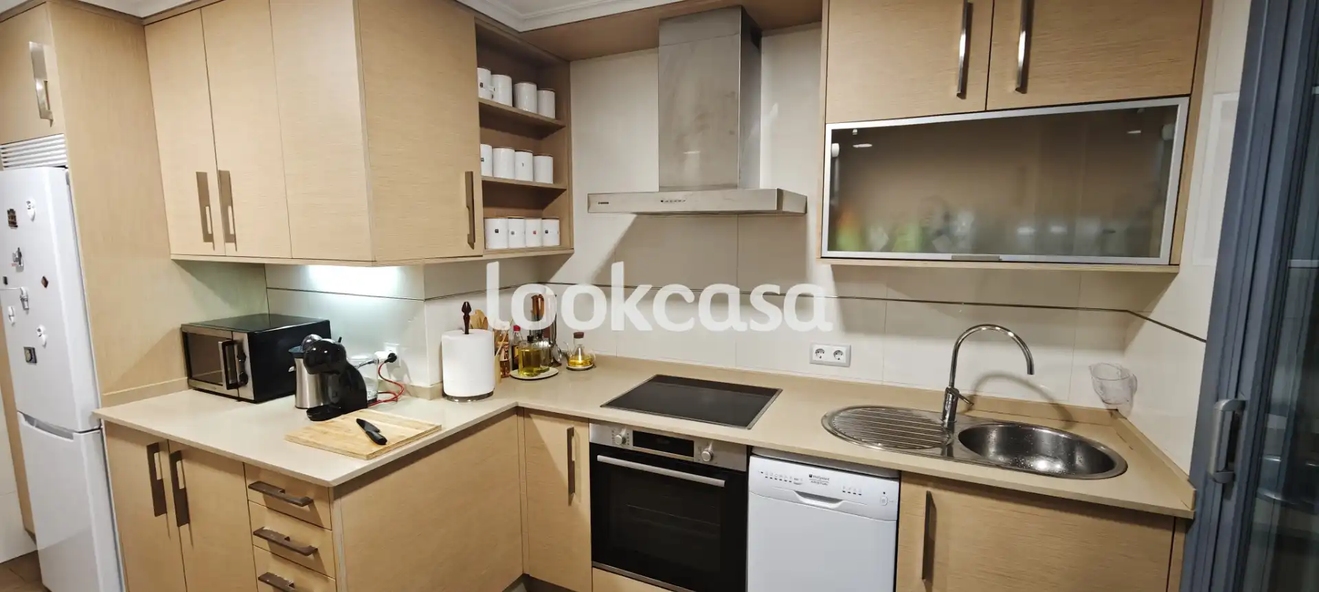 Kitchen of Flat for sale in Sanxenxo  with Heating, Parquet flooring and Terrace