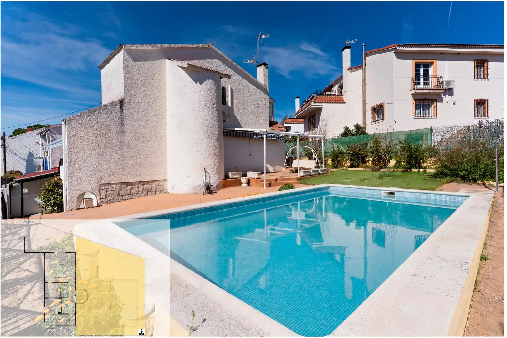 Swimming pool of Houses for sale in Villanueva de Perales  with Heating, Private garden and Terrace