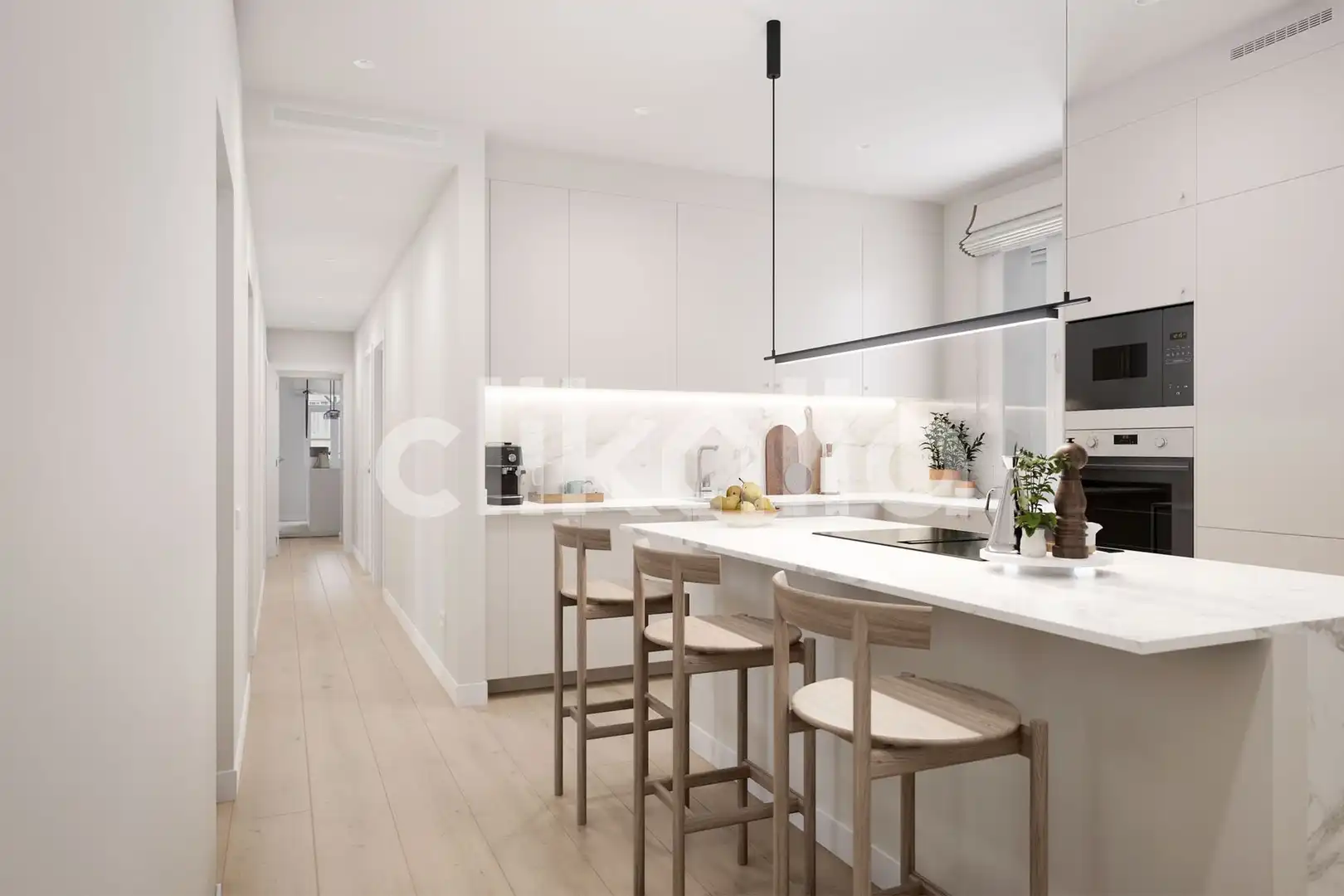 Kitchen of Flat for sale in Sevilla  with Air Conditioner and Private garden