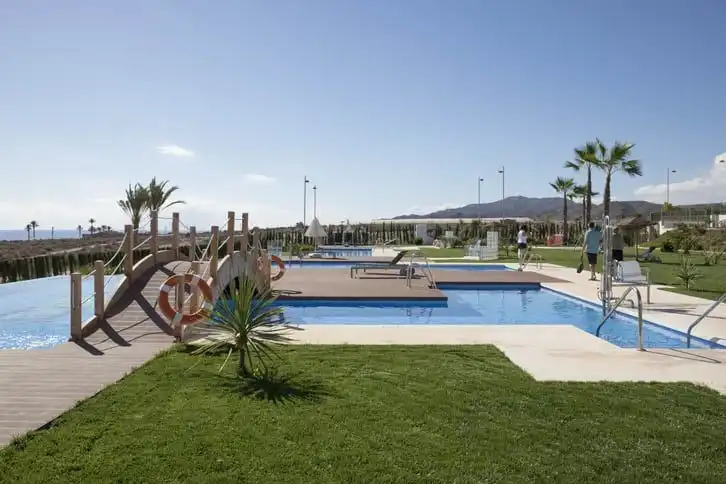 Swimming pool of Apartments for sale in Pulpí  with Air Conditioner, Terrace and Storage room