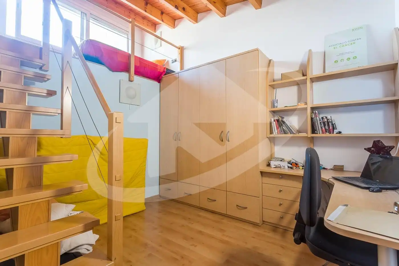 Schlafzimmer von Haus oder Chalet zum Verkauf in Sabadell mit Klimaanlage, Privatgarten und Terrasse