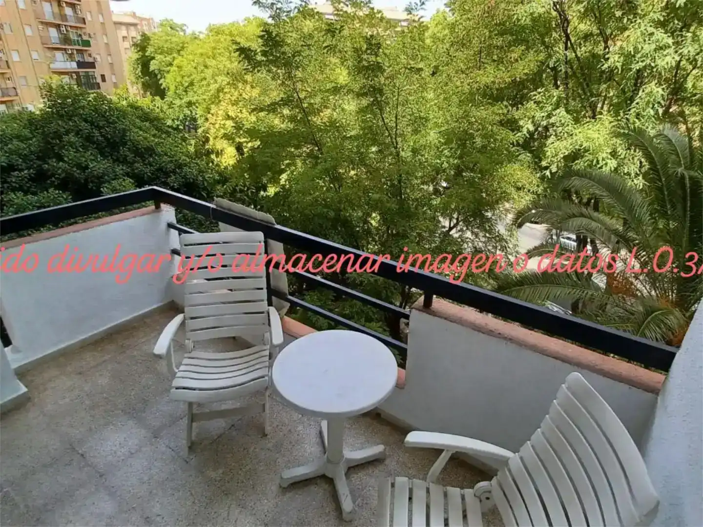 Terrassa de Apartament de lloguer en  Sevilla Capital amb Aire condicionat i Balcó
