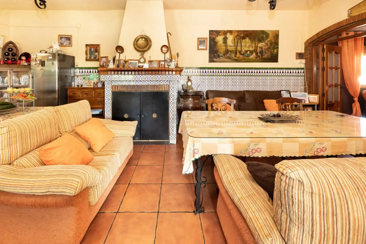 Comedor de Finca rústica en venta en Alhama de Granada con Aire acondicionado, Jardín privado y Terraza
