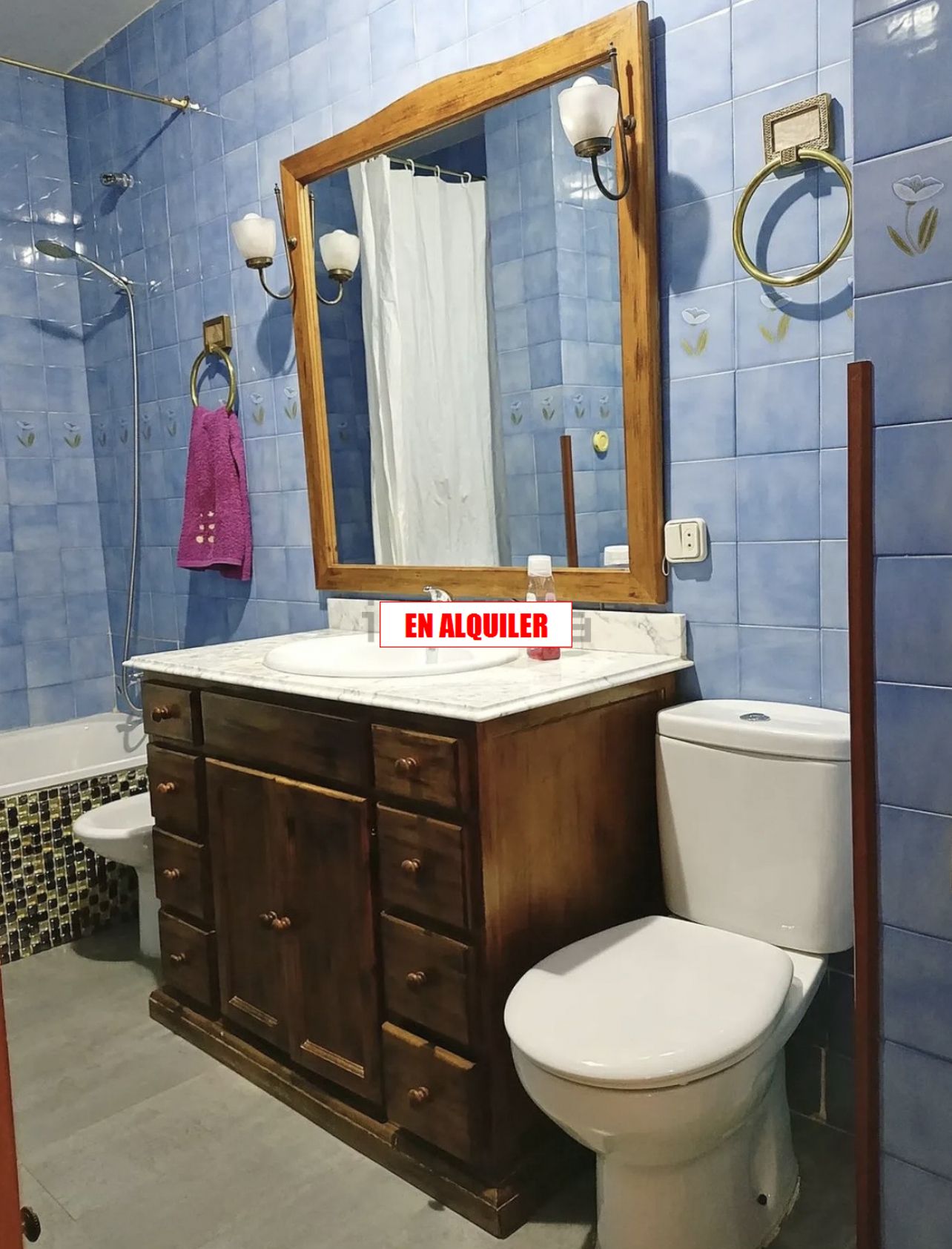 Bathroom of Flat for rent in Ciudad Real Capital  with Heating, Terrace and Furnished