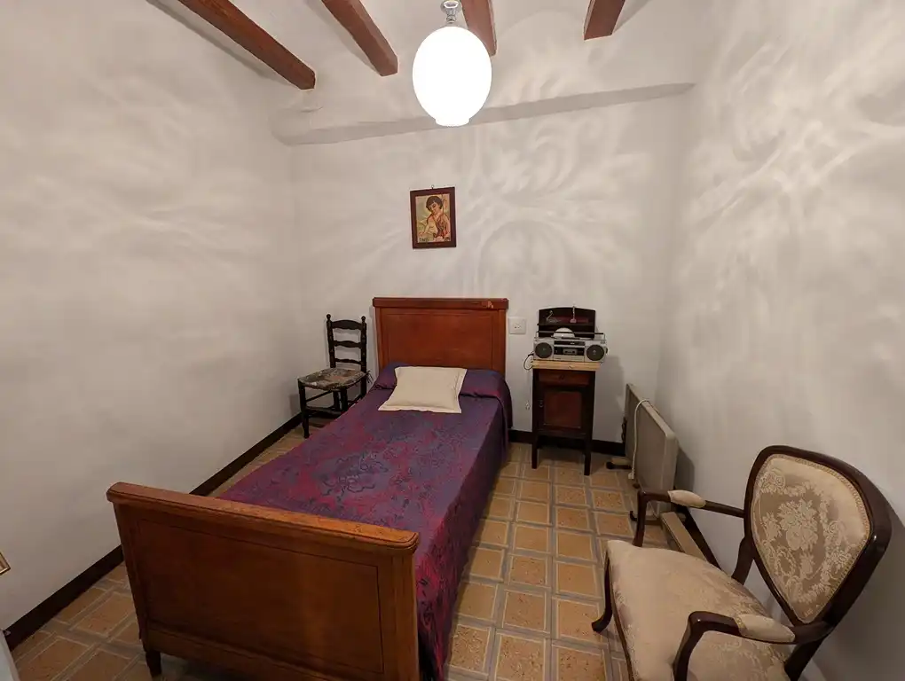 Dormitori de Casa o xalet en venda en Horta de Sant Joan amb Jardí privat, Terrassa i Moblat