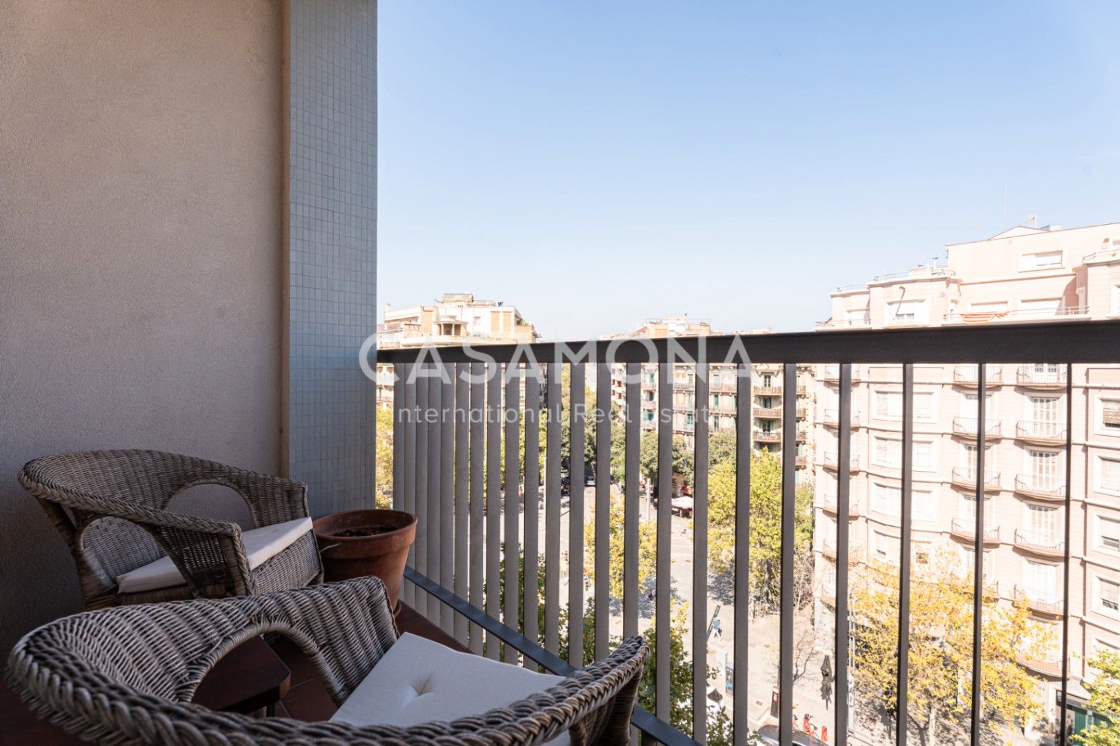 Balcony of Apartment to rent in  Barcelona Capital  with Air Conditioner, Terrace and Storage room