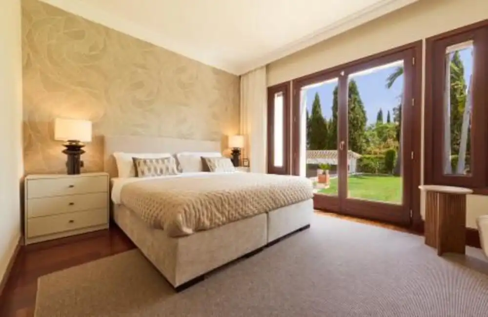 Bedroom of Houses for rent in Marbella  with Air Conditioner, Private garden and Terrace