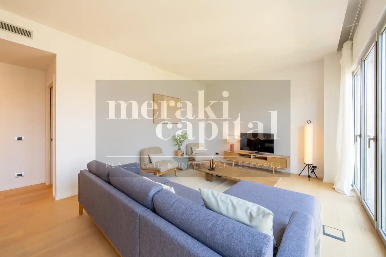 Sala de estar de Piso en venta en Barcelona con Aire acondicionado, Calefacción y Parquet