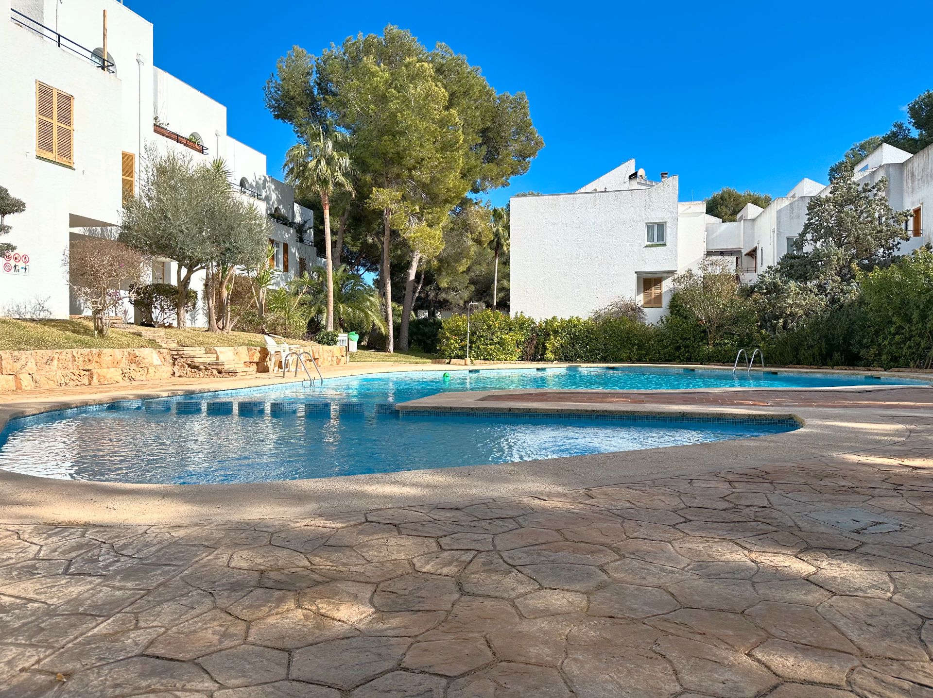 Swimming pool of Duplex for sale in Calvià  with Air Conditioner, Heating and Parquet flooring