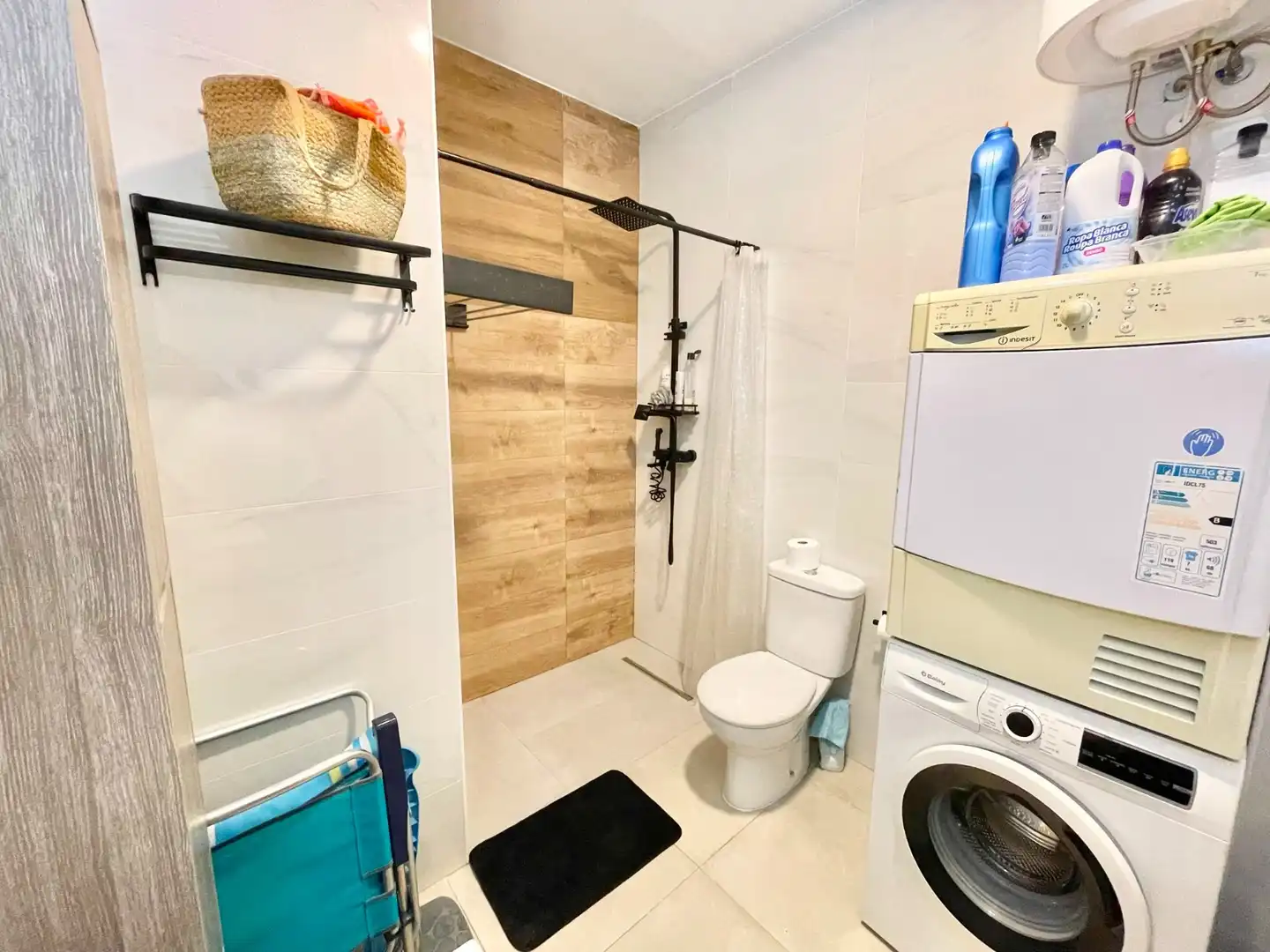 Badezimmer von Wohnung zur Miete in Pilar de la Horadada mit Klimaanlage, Möbliert und Waschmaschine