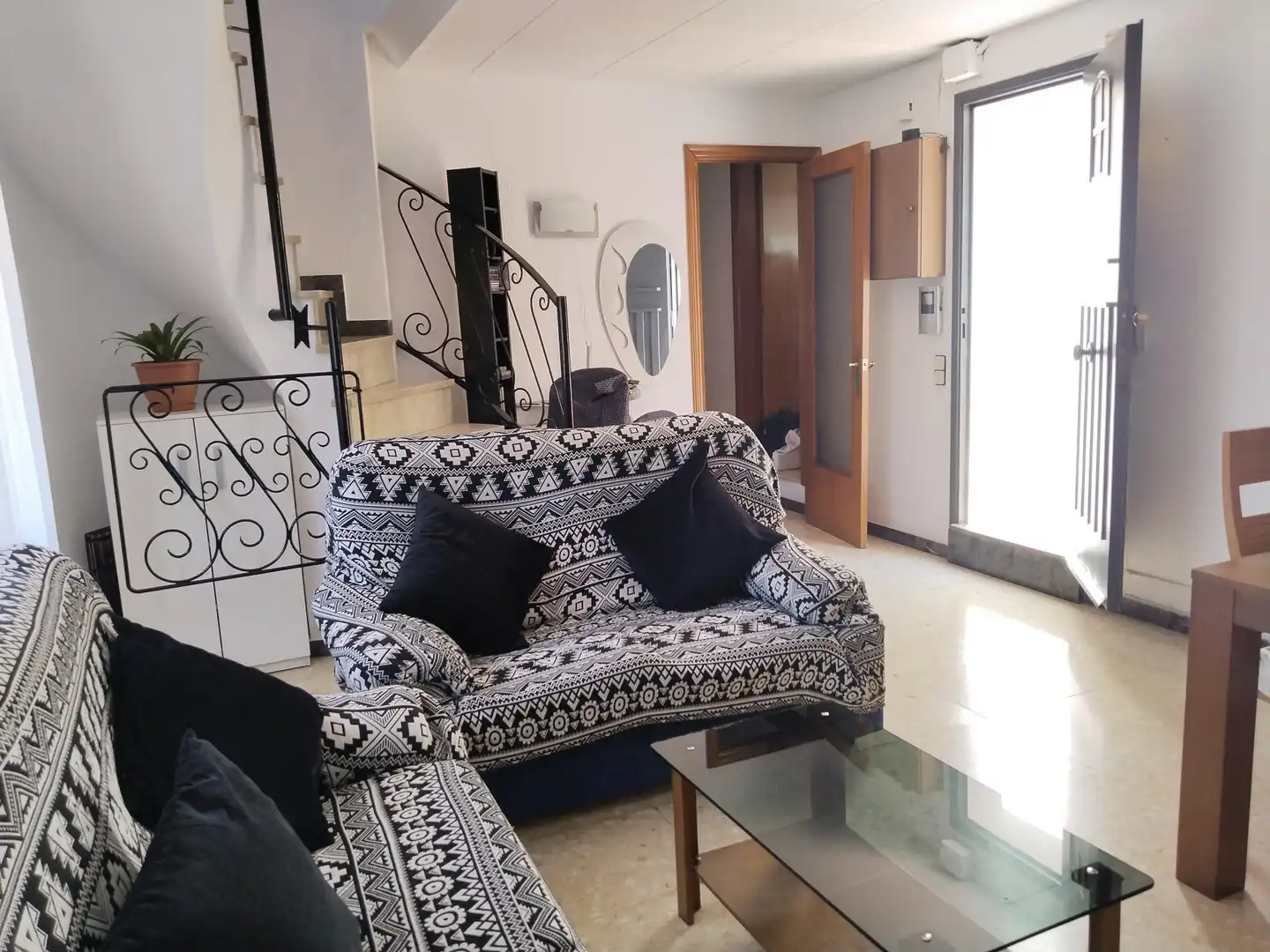 Sala de estar de Piso en venta en Barcelona con Calefacción y Balcón