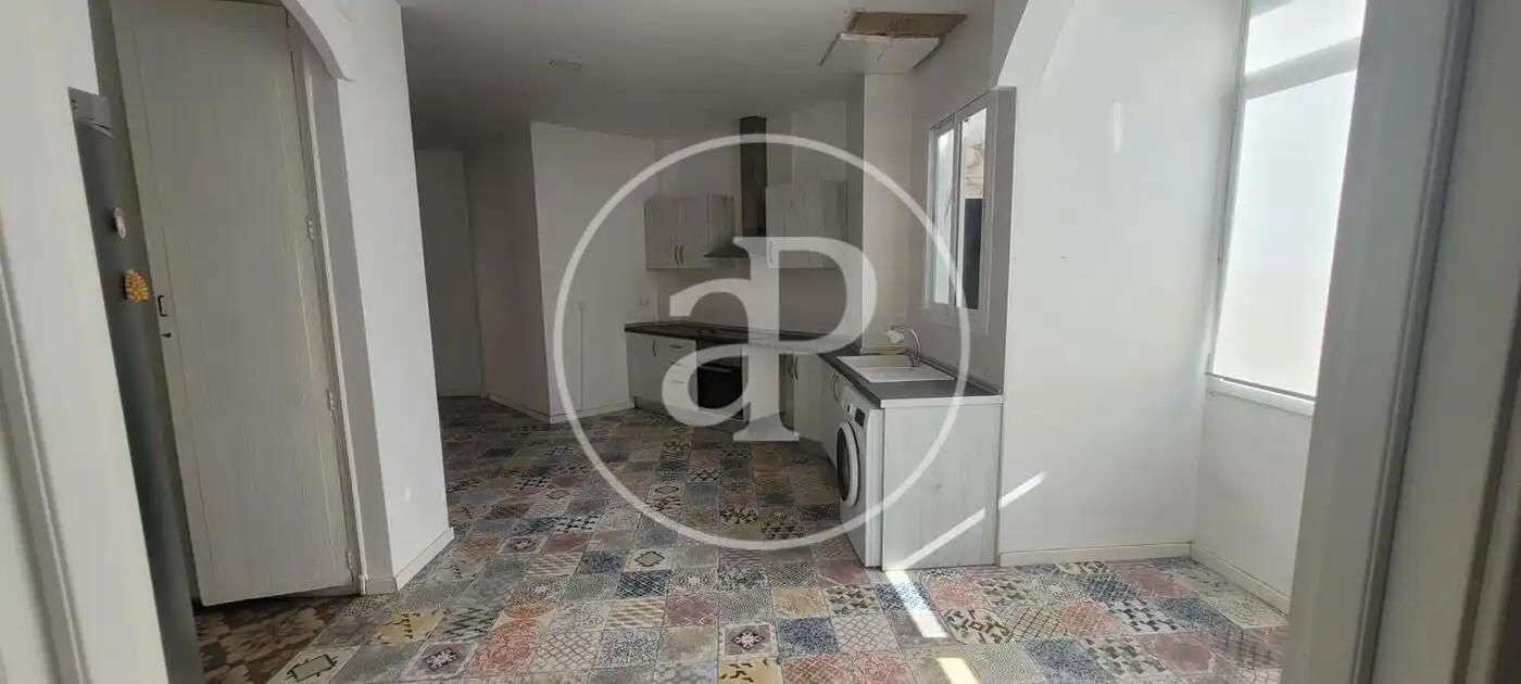 Küche von Wohnung zur Miete in Valencia mit Klimaanlage, Möbliert und Balkon