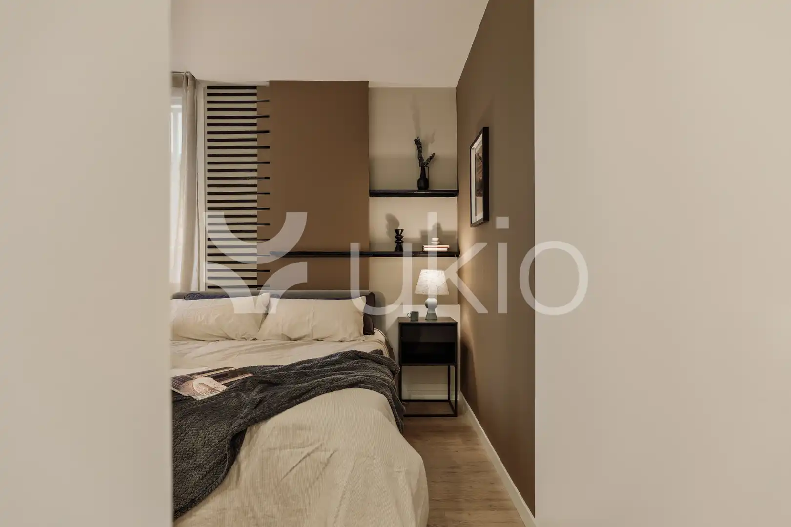 Dormitori de Apartament de lloguer en Barcelona amb Aire condicionat, Calefacció i Terrassa