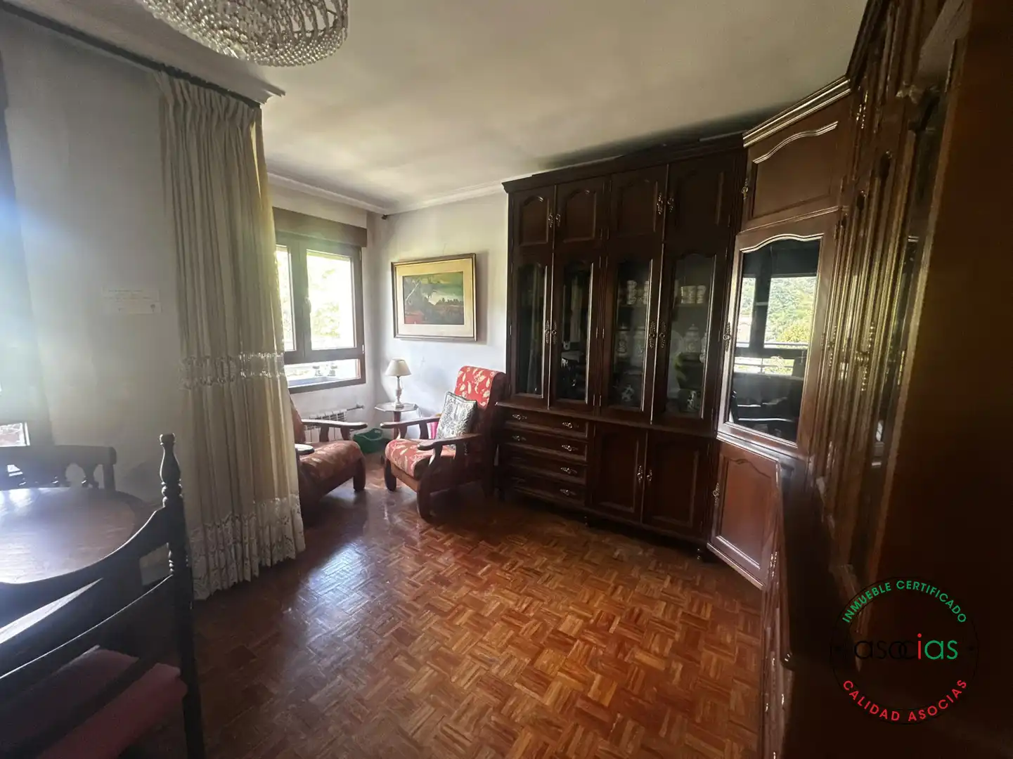 Wohnzimmer von Wohnung zum Verkauf in Langreo mit Heizung, Abstellraum und Balkon