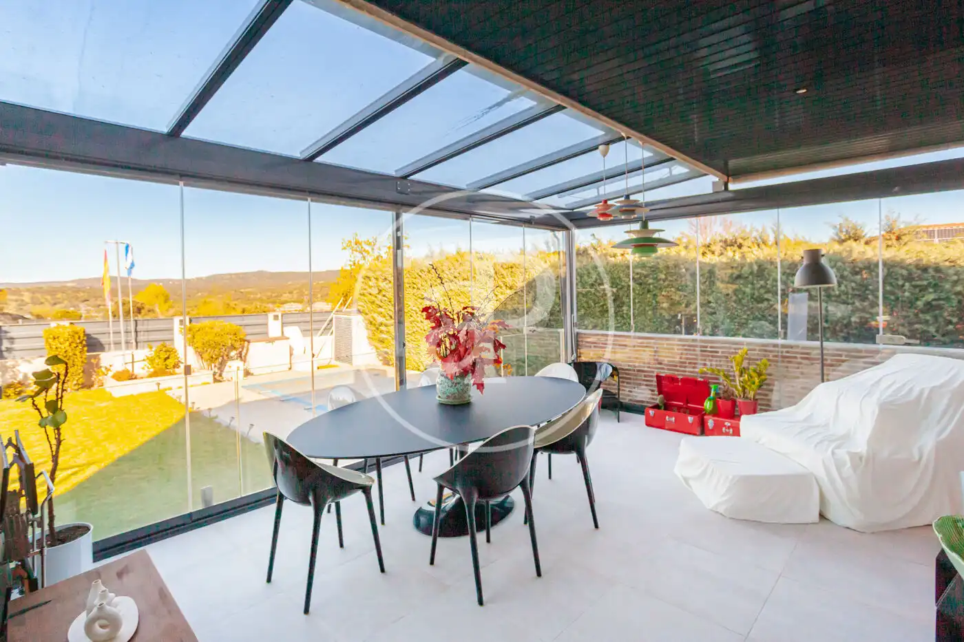 Terraza de Casa o chalet en venta en Las Rozas de Madrid con Aire acondicionado, Calefacción y Jardín privado