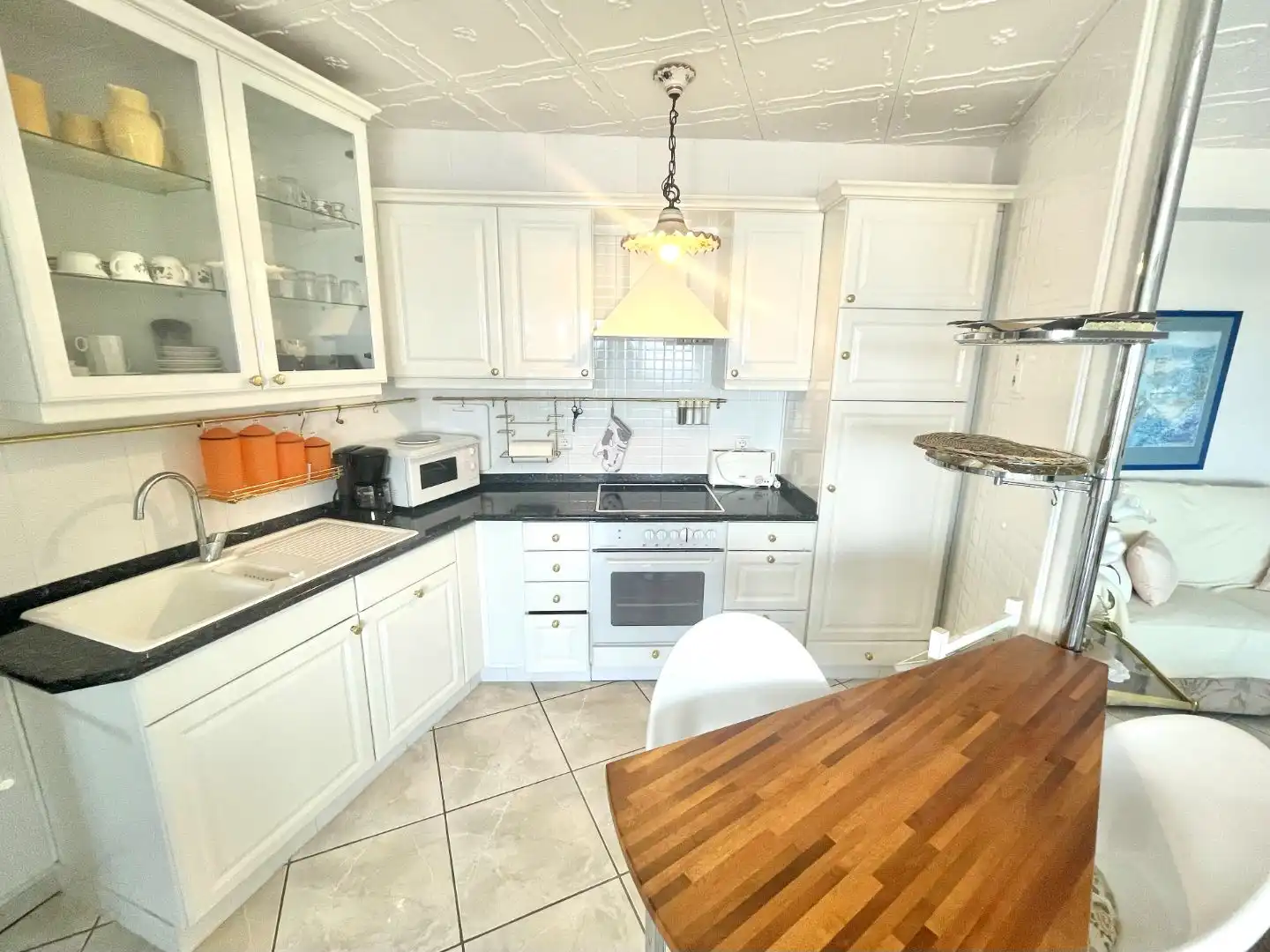 Kitchen of Flat for sale in Roses  with Terrace and Balcony