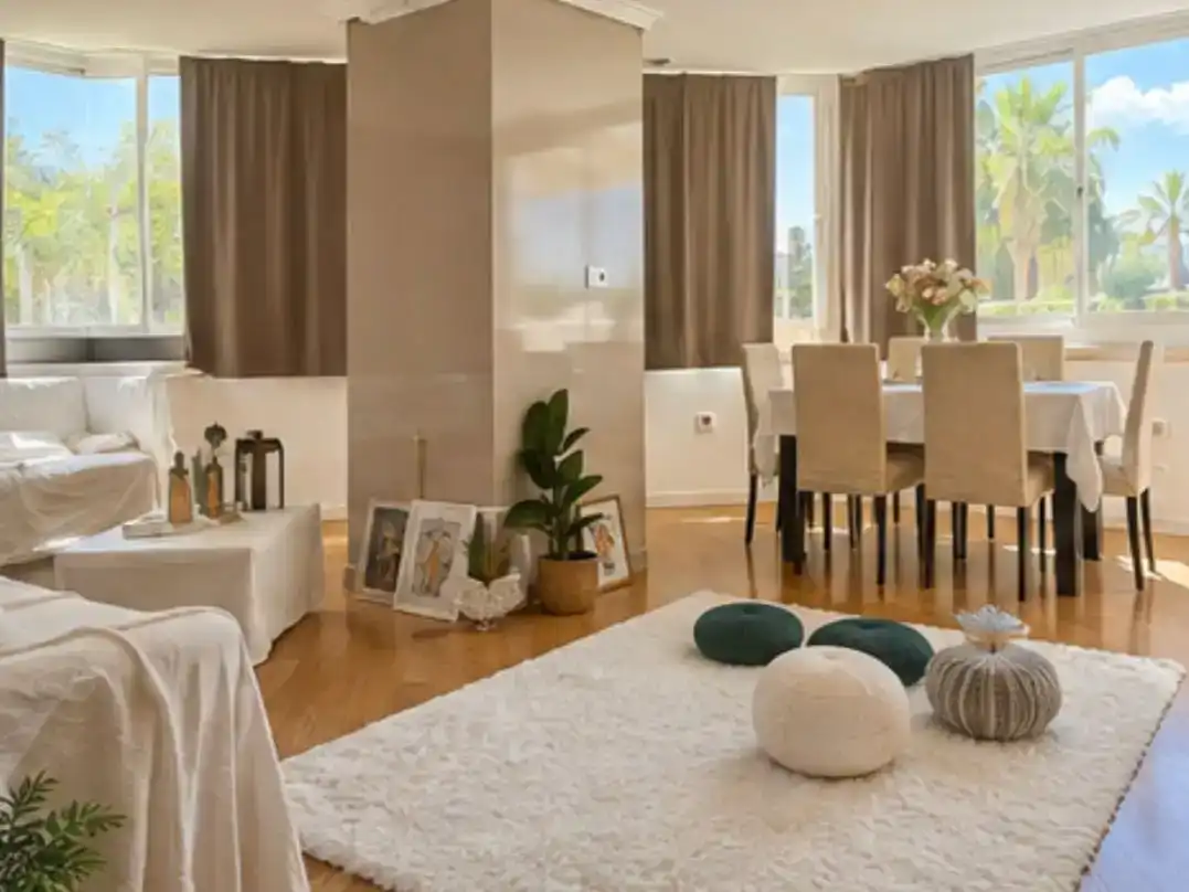 Sala de estar de Piso de alquiler en Marina Botafoc - Platja de Talamanca