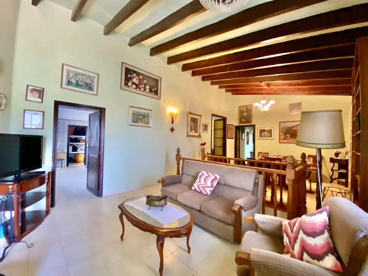 Wohnzimmer von Haus oder Chalet zum Verkauf in  Palma de Mallorca mit Privatgarten, Terrasse und Abstellraum
