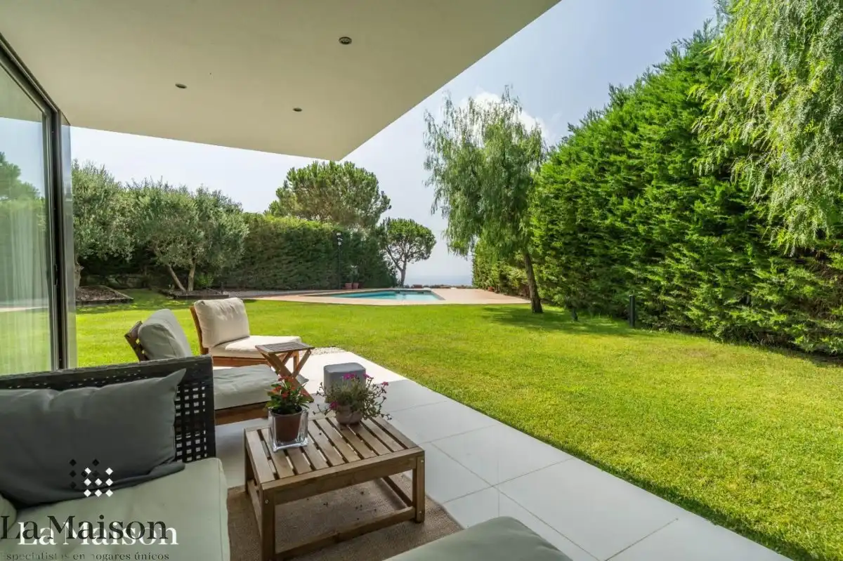 Terrassa de Casa o xalet en venda en Sant Andreu de Llavaneres amb Aire condicionat, Calefacció i Jardí privat