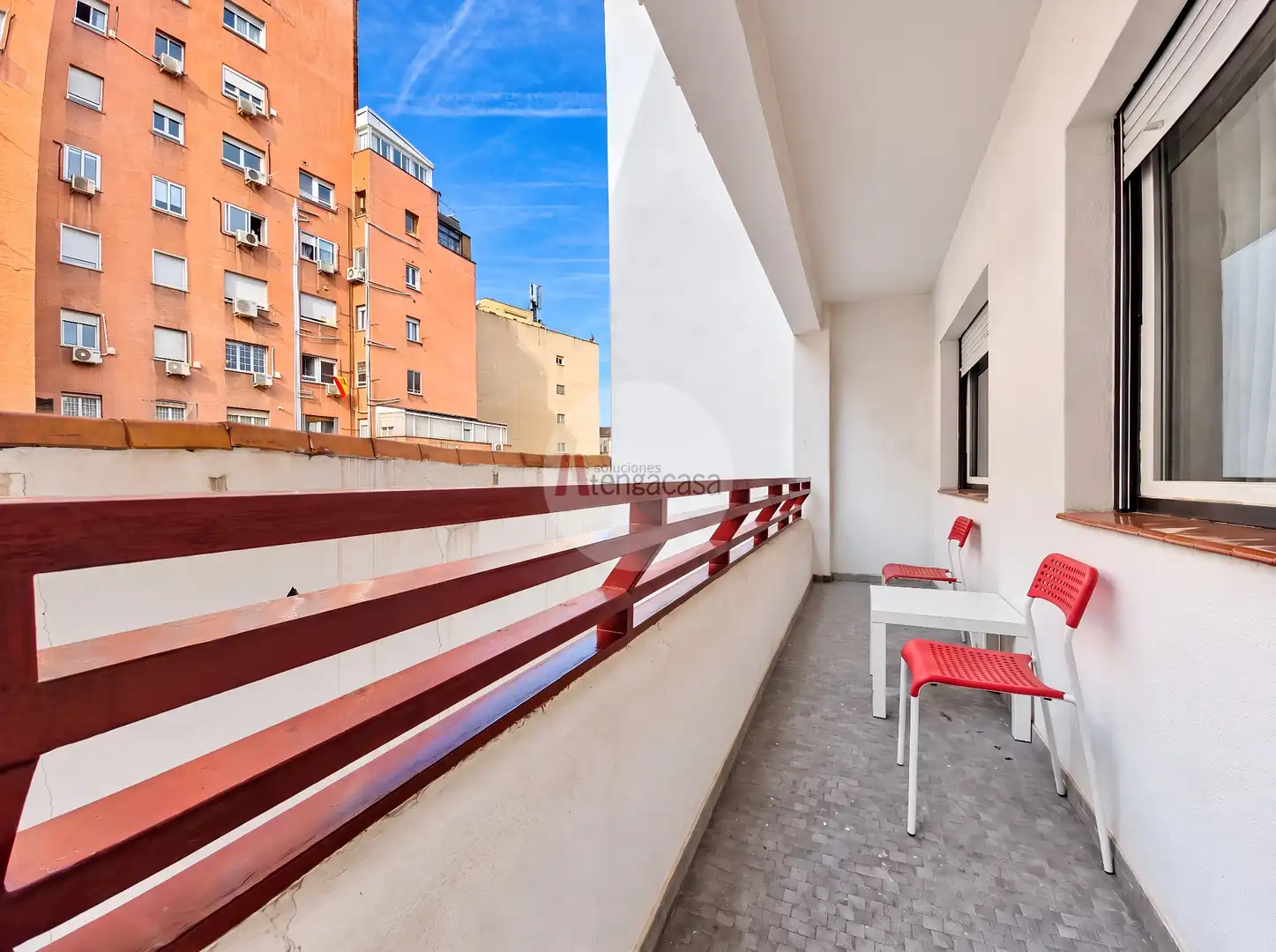 Terrasse von Wohnung zur Miete in Barrio de Salamanca