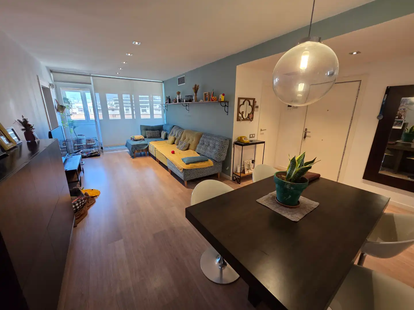 Sala de estar de Piso en venta en Barcelona con Aire acondicionado, Calefacción y Parquet
