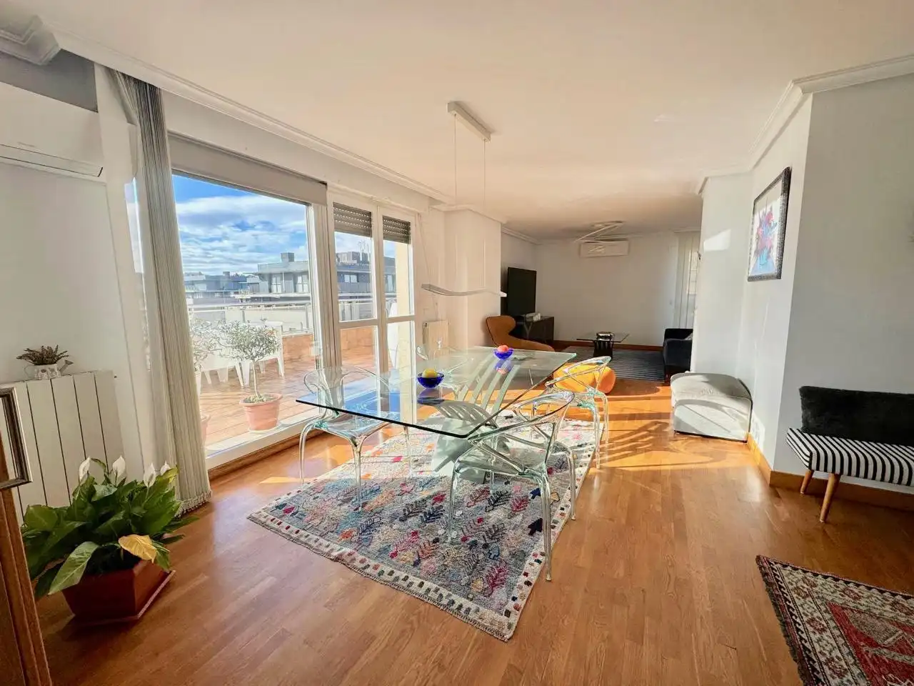 Wohnzimmer von Dachboden zum Verkauf in Donostia - San Sebastián  mit Klimaanlage, Heizung und Terrasse