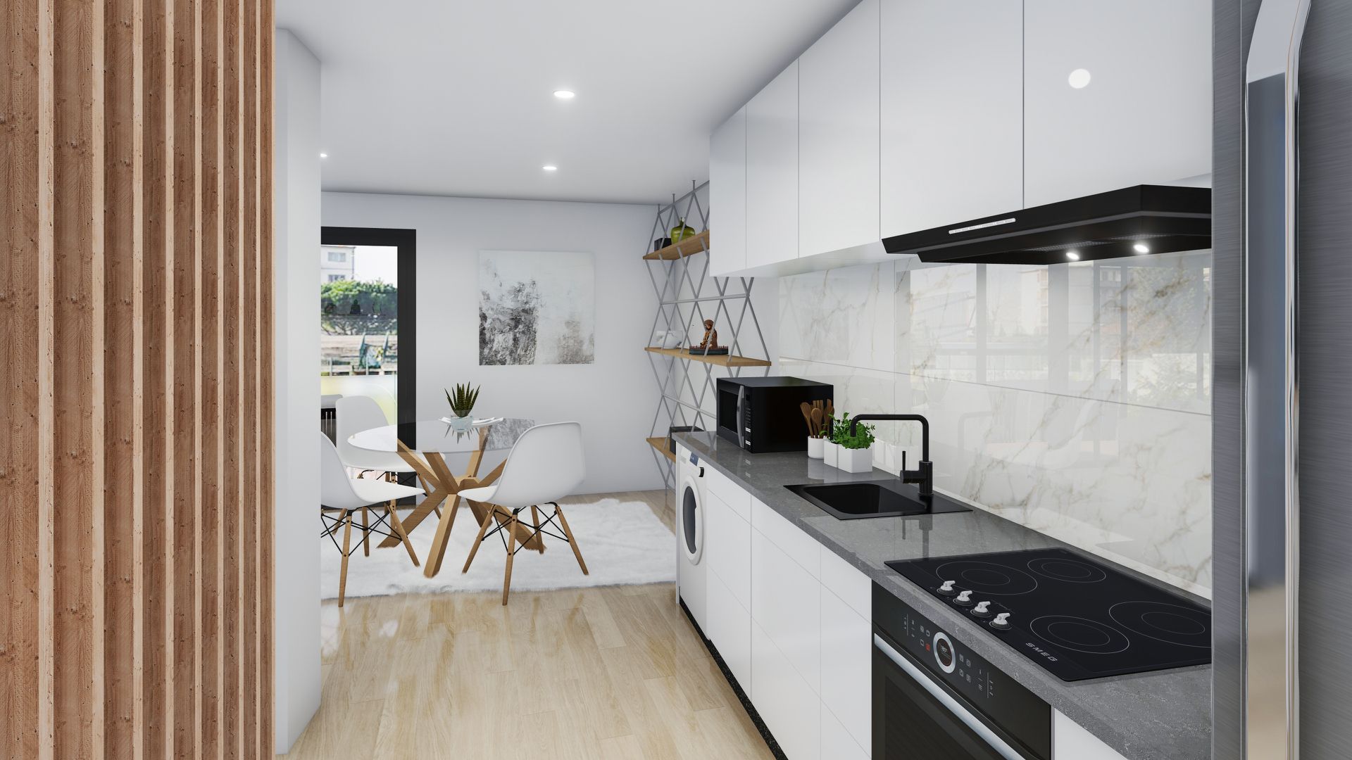 Cuina de Apartament en venda en Beniparrell amb Terrassa, Forn i Balcó