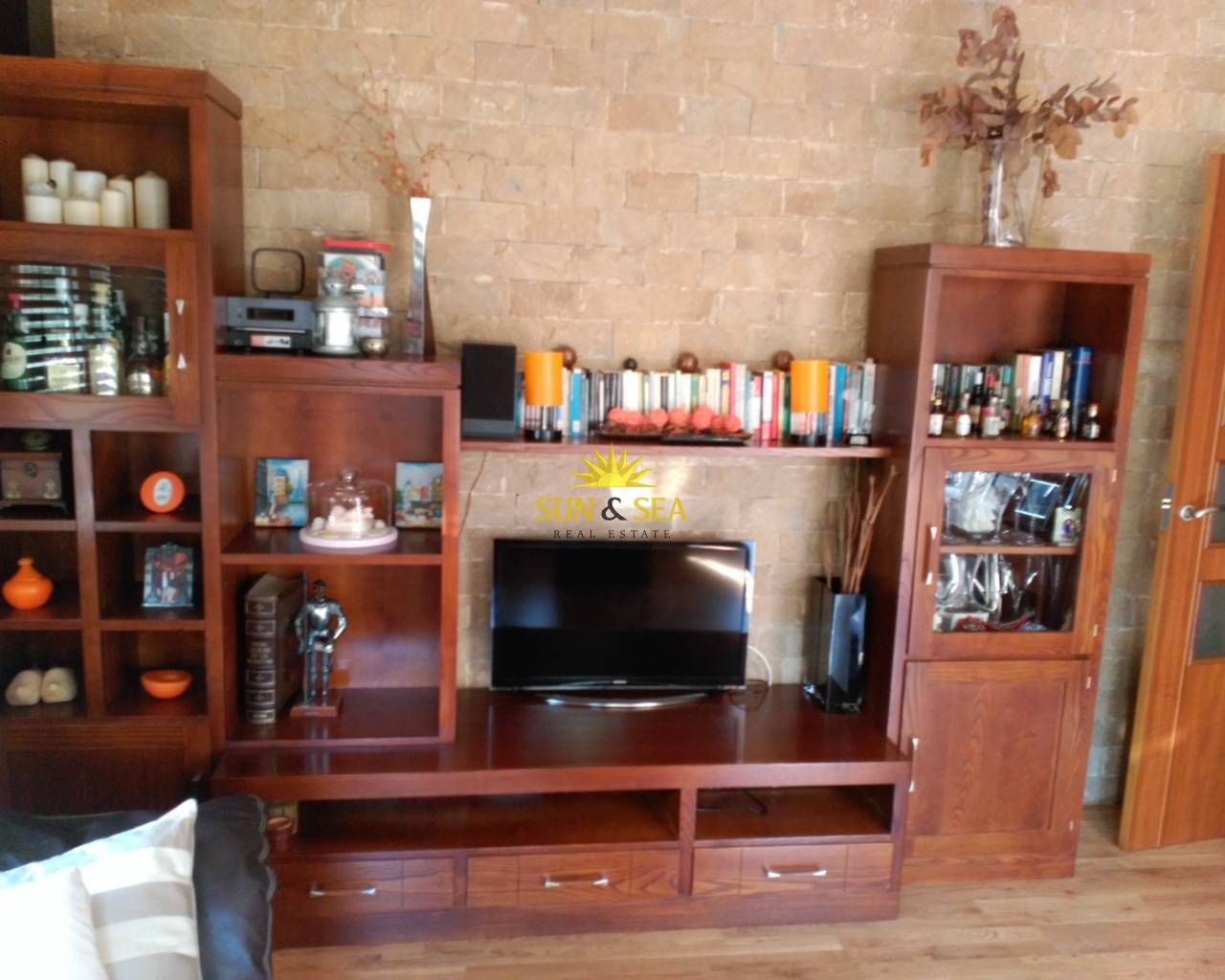 Living room of House or chalet to rent in San Javier  with Air Conditioner, Furnished and Washing machine