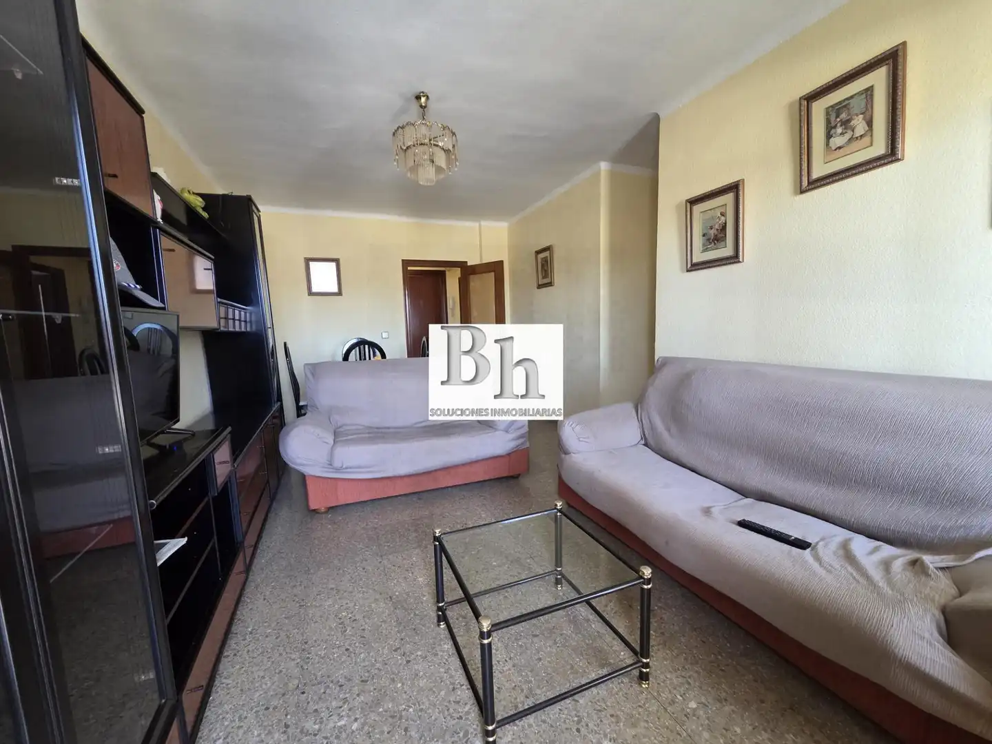 Sala de estar de Piso de alquiler en Málaga con Terraza y Amueblado