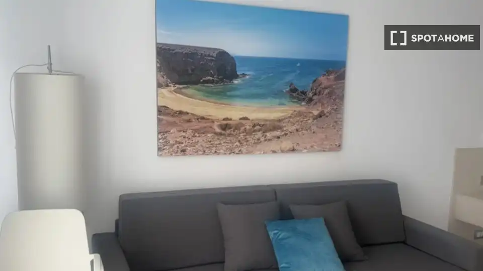 Wohnzimmer von Wohnung zur untervermieten in Mogán mit Klimaanlage, Terrasse und Möbliert