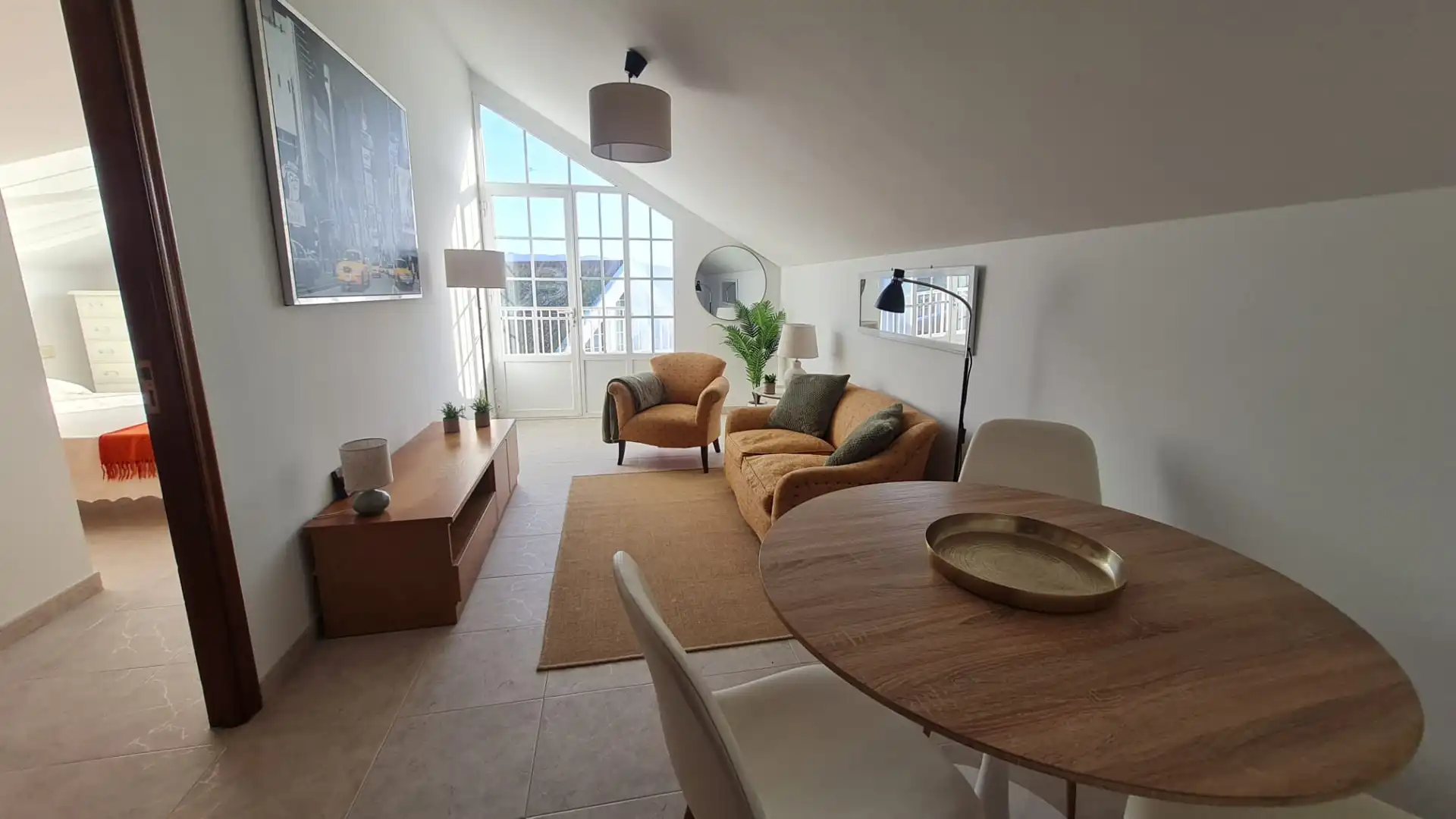 Wohnzimmer von Wohnungen zum Verkauf in Muros mit Terrasse und Möbliert