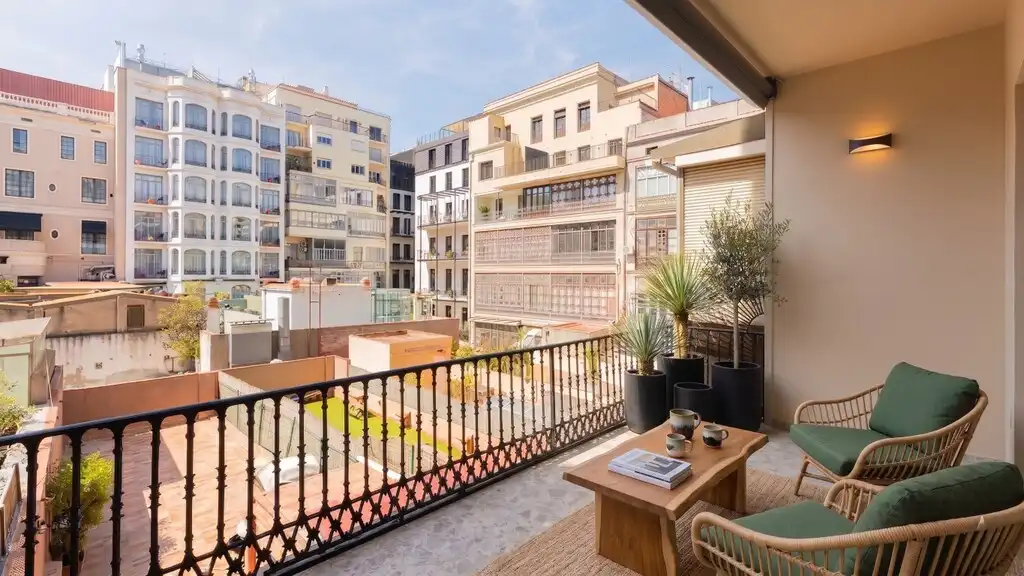 Terrasse von Wohnungen zum Verkauf in Barcelona mit Klimaanlage, Heizung und Terrasse