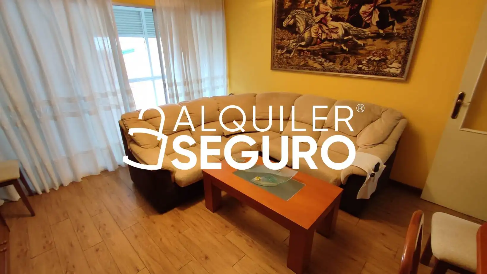 Wohnzimmer von Wohnung zur Miete in Madrid mit Heizung, Terrasse und Möbliert