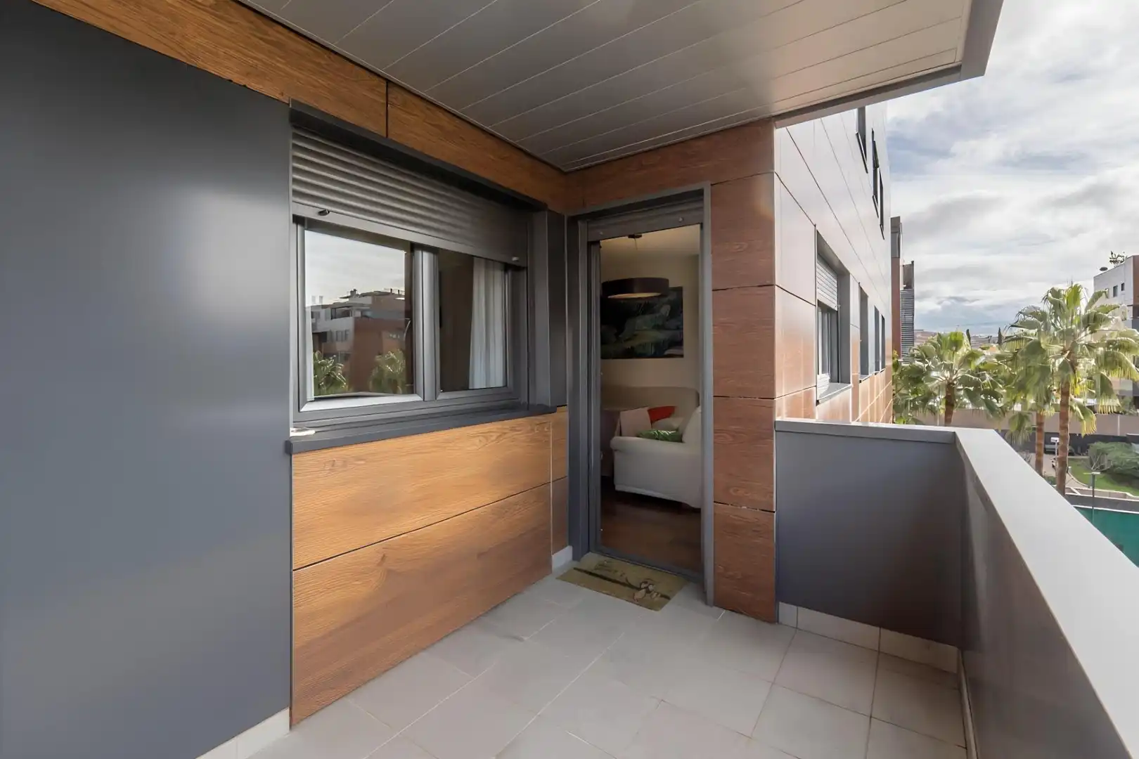 Terrasse von Wohnung zum Verkauf in Granada mit Heizung, Privatgarten und Balkon