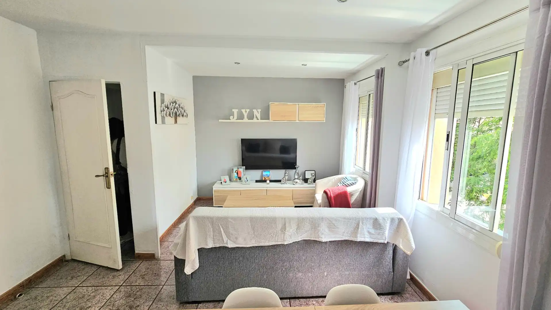 Living room of Flat for sale in Sabadell  with Heating and Furnished