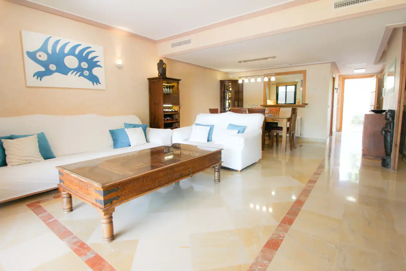 Living room of Houses for rent in Marbella  with Furnished and Pets allowed