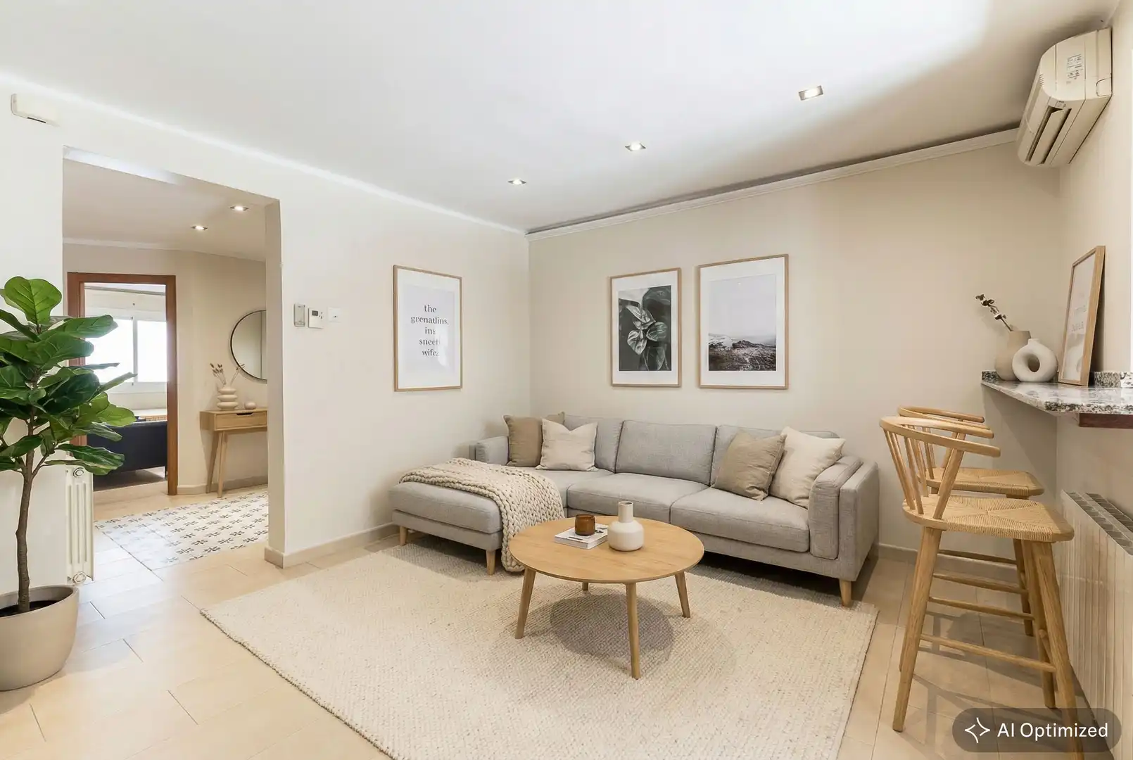 Living room of Houses for sale in Barcelona  with Air Conditioner, Heating and Terrace