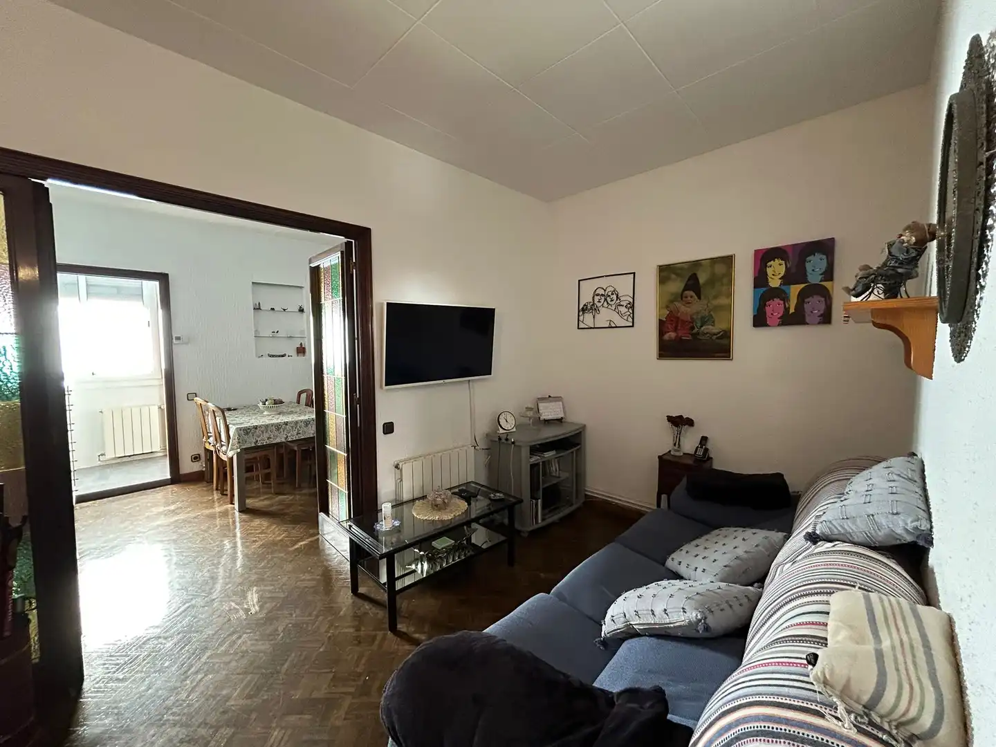 Living room of Flat for sale in L'Hospitalet de Llobregat  with Balcony